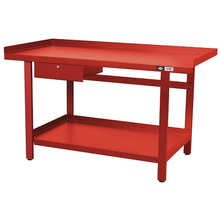 American Forge And Foundry Workbench, 61 in x 31 in, 1 Drawer, 1,300 lb Capacity 3995
